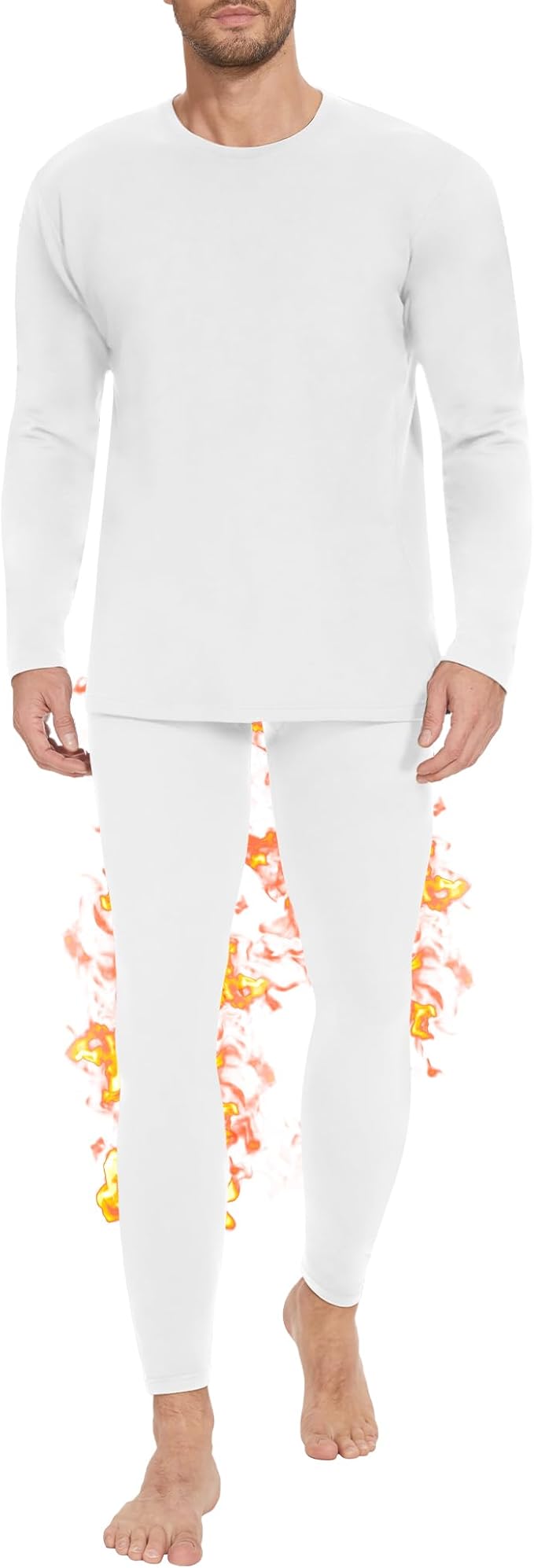 Thermal Underwear for Men Long Johns Set - Fleece Lined Base Layer for Cold Weather Winter Clothes