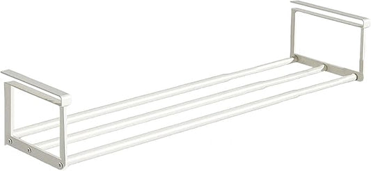 Expandable Shoe Rack Organizer - Adjustable Shoe Rack & Under Cabinet Shelf - for Shoe or Clothing Storage and Organization, Under Shelf Storage (White,1 Pcs)