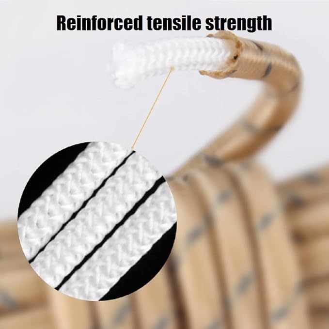 Tent Wind Ropes with Tensioners Cord Adjuster, 8pcs 13ft Reflective Rope for Camping, Hiking, Canopy Shelter, Outdoor Activity(RED)