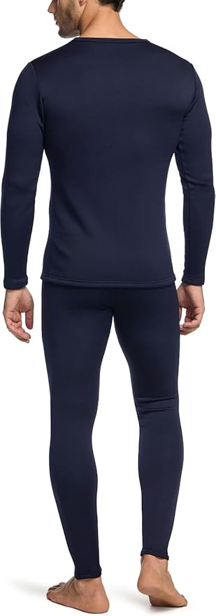 TSLA Men's Thermal Underwear Set, Microfiber Soft Fleece Lined Long Johns, Winter Warm Base Layer Top & Bottom