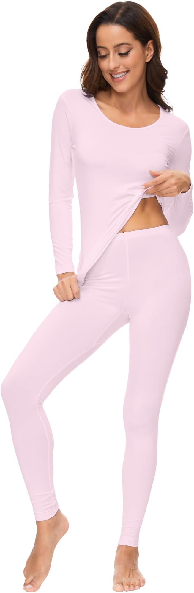 WiWi Soft Viscose from Bamboo Underwear for Women Thermal Long Johns Sets Super Warm Base Layer Top Pants Pajamas Set S-3X