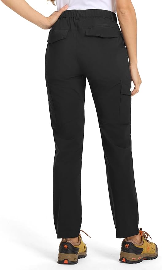 TBMPOY Women's Hiking Cargo Pants Lightweight Water Resistant Quick Dry Fishing Camping Travel Work Pant with 6 Pockets