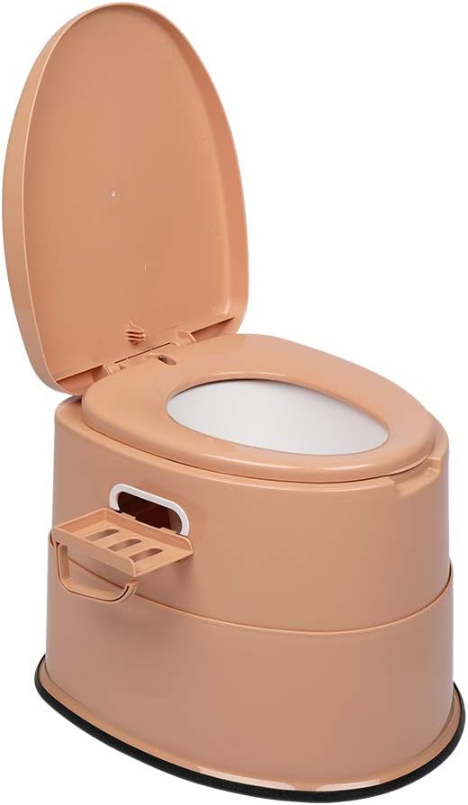 Outvita Portable Toilet, Outdoor Lightweight Porta Potty with Detachable Inner Bucket Removable Toilet Paper Holder for Camping Boat RV Hiking Living Room