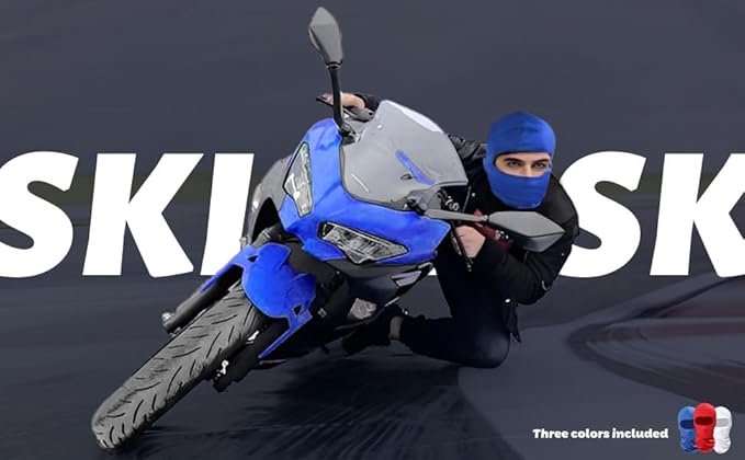 Pack of 3 Ski Mask Bandana Face Hat for Outdoor Airsoft Motorcycle Hood Helmet Balaclavas Headwear