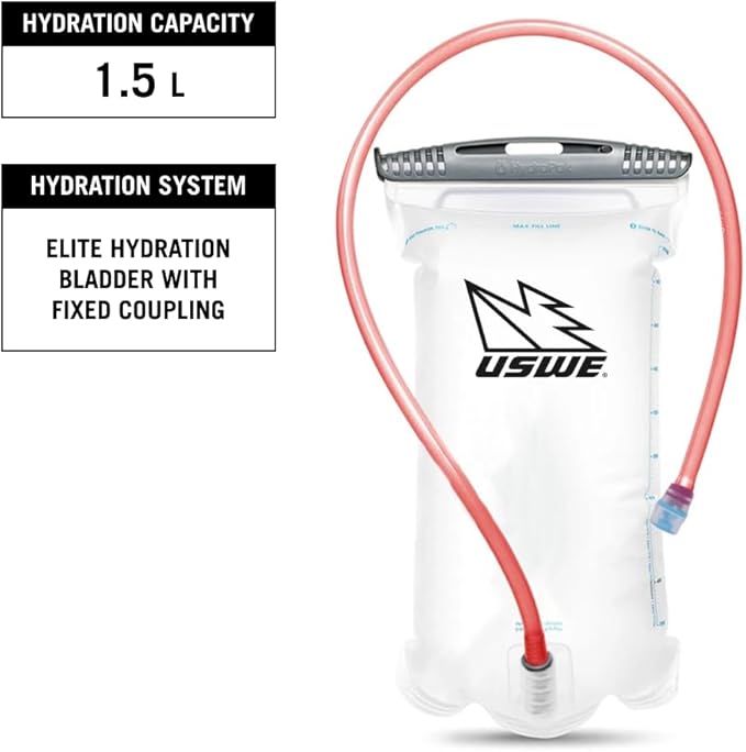 USWE Outlander Hydration Pack with Water Bladder, Hydration Backpack - Backpack for Cycling, MTB, Trail Running & More
