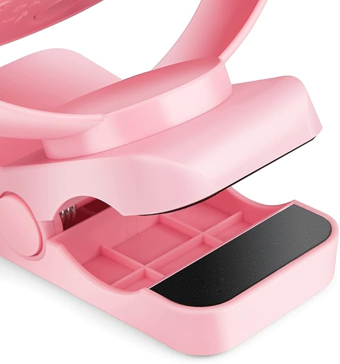 Viniper 6 inch USB Clip on Fan, Portable Small Desk Fan : 360° Rotation, 3 Speeds Wind Table Fan, Quiet Powerful for Home,Office (USB Powered Fan Not Rechargeable) - Pink