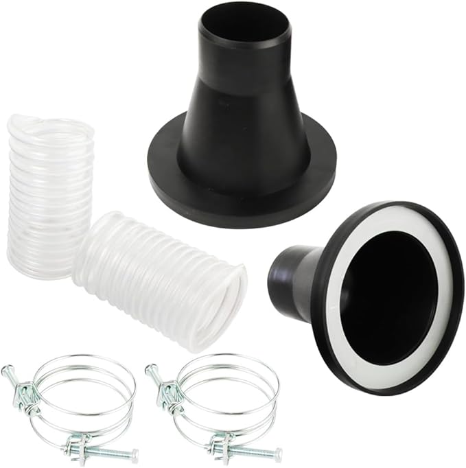 O'SKOOL 2-1/2" Dust Collection Steel Port, 2 Pack, for 4-inch Magnetic Dust Collection Coupler (Magnetic Port is not Included)