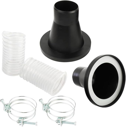 O'SKOOL 2-1/2" Dust Collection Steel Port, 2 Pack, for 4-inch Magnetic Dust Collection Coupler (Magnetic Port is not Included)