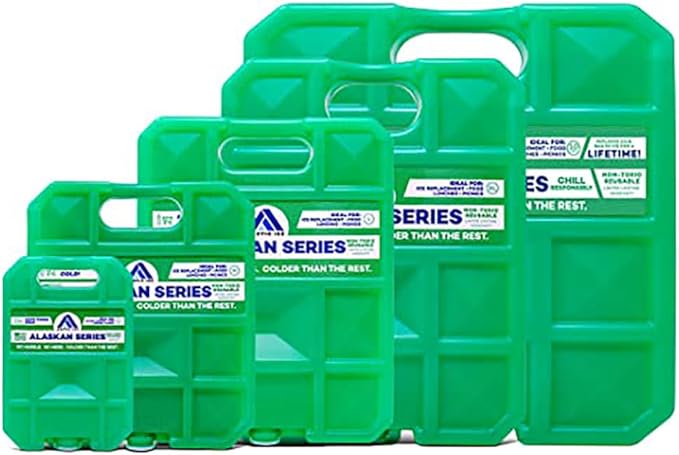 Arctic Ice Alaskan Series Long Lasting Reusable Ice Pack - Freezes at 32° Fahrenheit - Keeps Food & Drinks Cool Without The Risk of Freezing