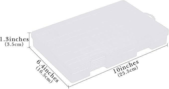 Linkidea Battery Organizer Storage Case, Battery Box Holds Batteries for 40 AAA, 60 AA, Large Capacity and Portable Battery Caddy