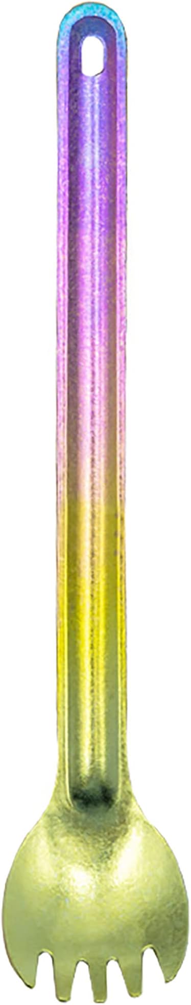 Titanium Long Handel Spork and Spoon, Camping Spork and Spoon, Soup Spoon, Eco-Friendly Coffee Spoon, Portable Travel Camping Utensils