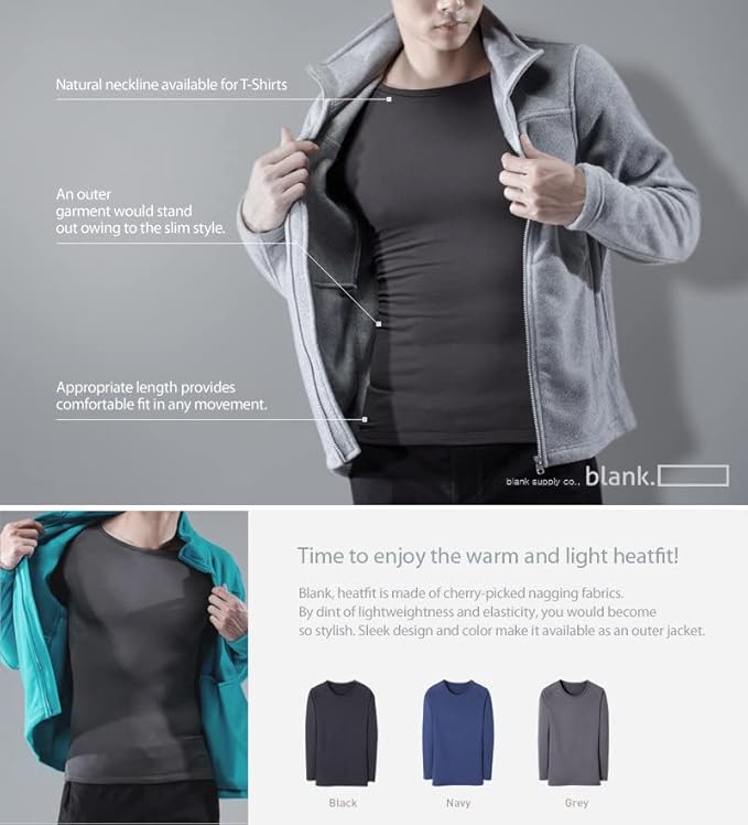 TSLA Men's Thermal Underwear Set, Microfiber Soft Fleece Lined Long Johns, Winter Warm Base Layer Top & Bottom