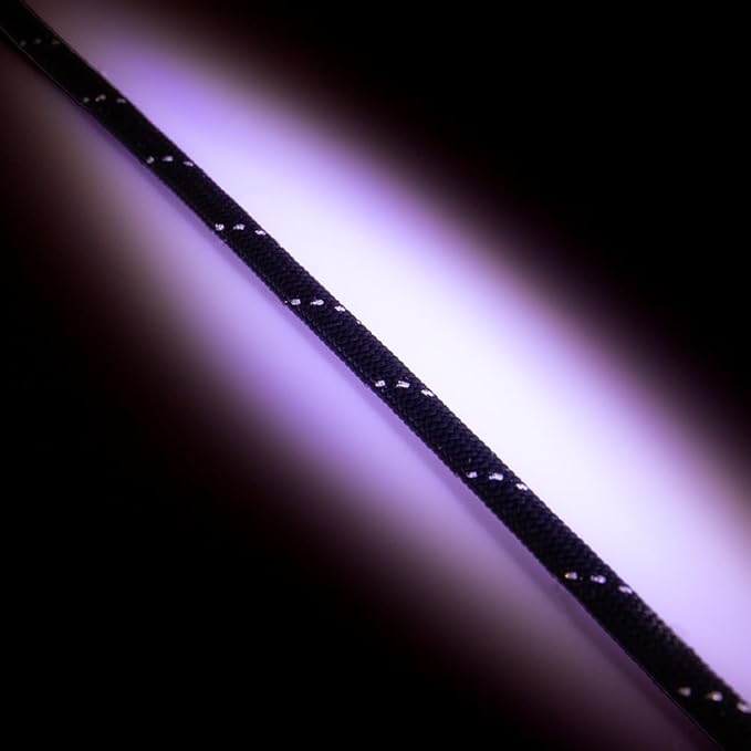 Paracord Planet Reflective 550lb Paracord – 7 Strand Type III Nylon Parachute Cord for Outdoor Visibility, Hiking, and Crafting – 30+ Colors and 4 Length Options