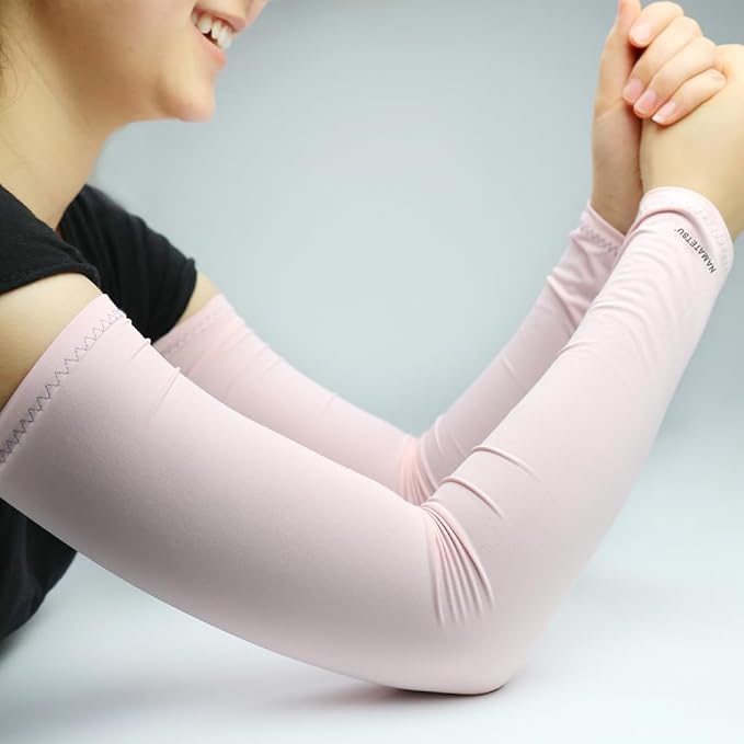 Ice Silk Cooling Sun Protection UPF50 UV-resistance Compression Arm Sleeve Warmer Lightweight
