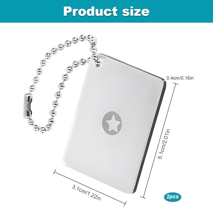 Military Grade Survival Signal Mirror, 2Pcs Heliograph Rescue Signaling Mirror for Hiking, Boating, Camping & Emergency