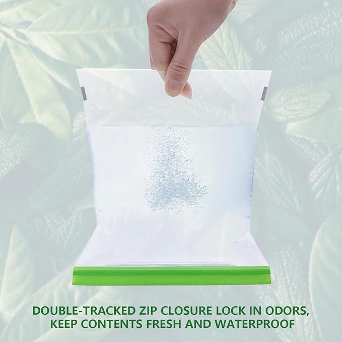 Odor Proof Storage Bags-28x20 Inch, Reusable Double-Tracked Zip Closure Barrier Storage Bags Lock in Odors Keep Contents Fresh and Waterproof, Large No-Odor Bear Bag fit Camping(4 Pack)