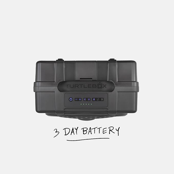 Turtlebox Original Gen 3: Portable Outdoor Bluetooth Speaker – Ultra-Loud (120dB), Waterproof (IP67), Rugged, Impact-Resistant, 3-Day Battery | Party Mode: Unlimited Pairing Stereo, Gray/Camo