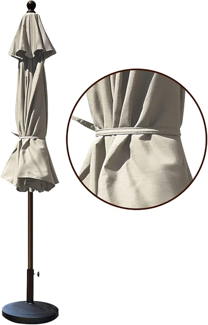 EliteShade USA 10-Year-Non-Fading 9Ft Market Umbrella Patio Umbrella Outdoor Table Umbrella with Ventilation, Antique Beige