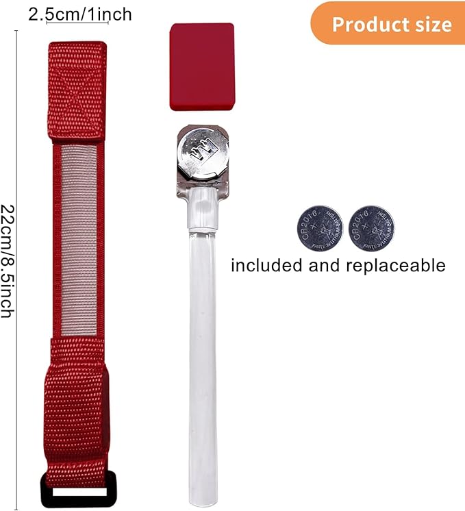 8 Pack LED Bracelets Light Up Wristbands,Glow Flashing Wristbands Glow in The Dark Party Supplies for Party, Festivals, Sports, Camping,Night Events (Red)