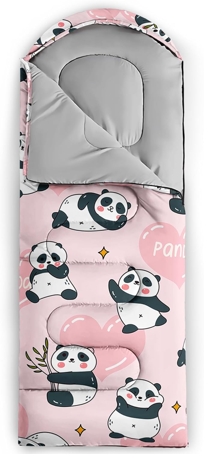 QOOMO Camping Sleeping Bags,3 Season Warm & Cool Weather,Lightweight,Waterproof Sleeping Bags for Adults & Kids,Traveling,and Outdoors,Camping Gear Equipment