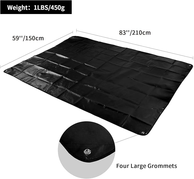 RedSwing Heavy Duty Reflective Survival Space Blanket, Multipurpose Emergency Thermal Blanket for All Weather, Black