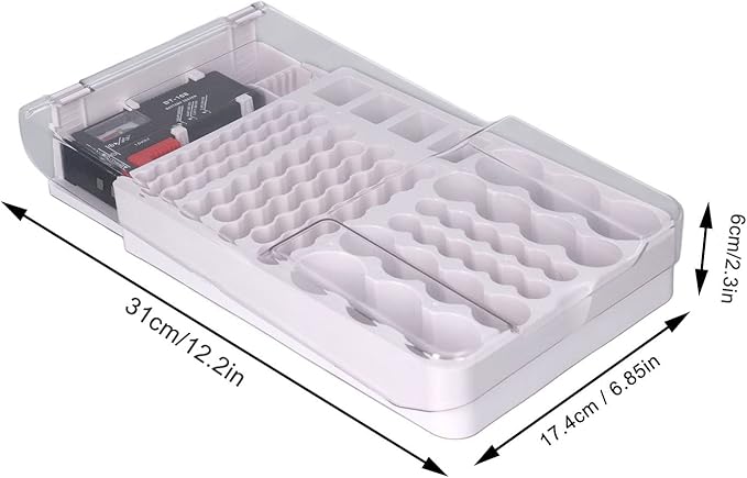 Battery Organizer Storage Box with Tester,Clear Lid Battery Organizer Storage Case Holder Holds 93 Batteries Battery Storage Box Battery Carrying Case（Batteries are Not Included）