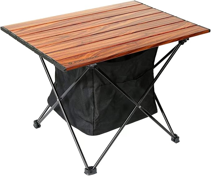 ROCK CLOUD Portable Camping Table Ultralight Aluminum Camp Table with Storage Bag Folding Beach Table for Camping Hiking Backpacking Outdoor Picnic, Size M