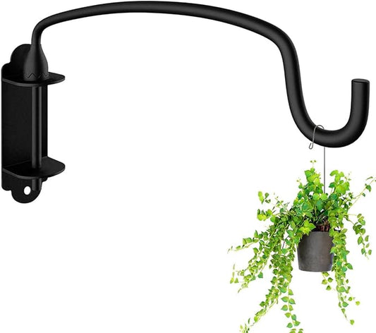 Plant Hooks, Heavy Duty Plant Hanger Bracket Wall Mounted Hooks for Hanging Bird Feeder, Flower Bracket, Anti Rust Metal Lanterns 12 Inches