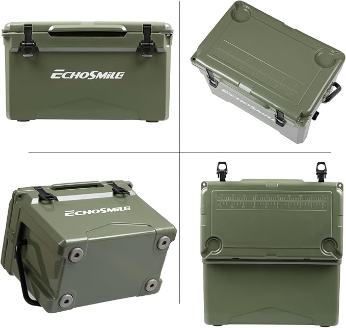 EchoSmile 25/30/35/40/60/75 Quart Rotomolded Cooler, Built to Stand up to The Rigors of The Journey