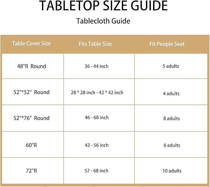 LUSHVIDA Round Waterproof Table Cover Elastic Vinyl Fitted Tablecloth Elastic Edged Plastic Table Cloth (Deep Coffee, Best for Up to 45"-56" Round)