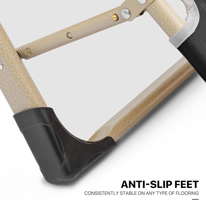 MoNiBloom Patio Folding Lounge Chair Set of 2 Outdoor Lawn Folding Lounge Reclining Lounger Chairs for Poolside Backyard Beach and Camping, 330lbs Capacity