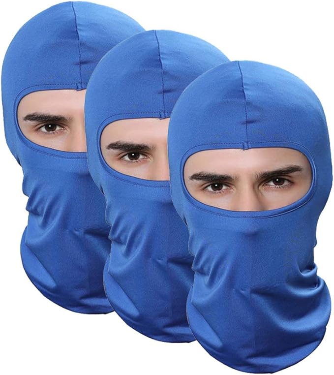 Pack of 3 Ski Mask Bandana Face Hat for Outdoor Airsoft Motorcycle Hood Helmet Balaclavas Headwear