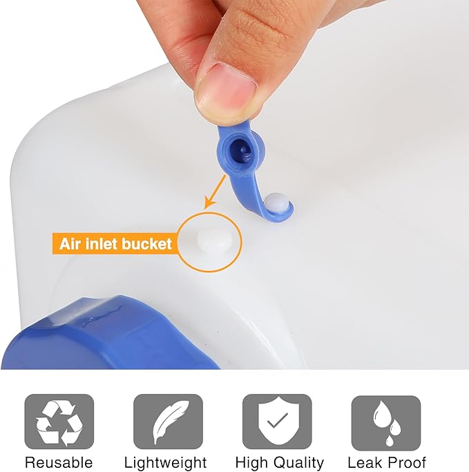 REDCAMP 4 Gallon/15L Portable Water Container with Spigot,Camping Water Jug,Camping Water Container, Large Water Tank,Portable Emergency Water Storage for Camping,Car,Hiking,Hurricane Supplies