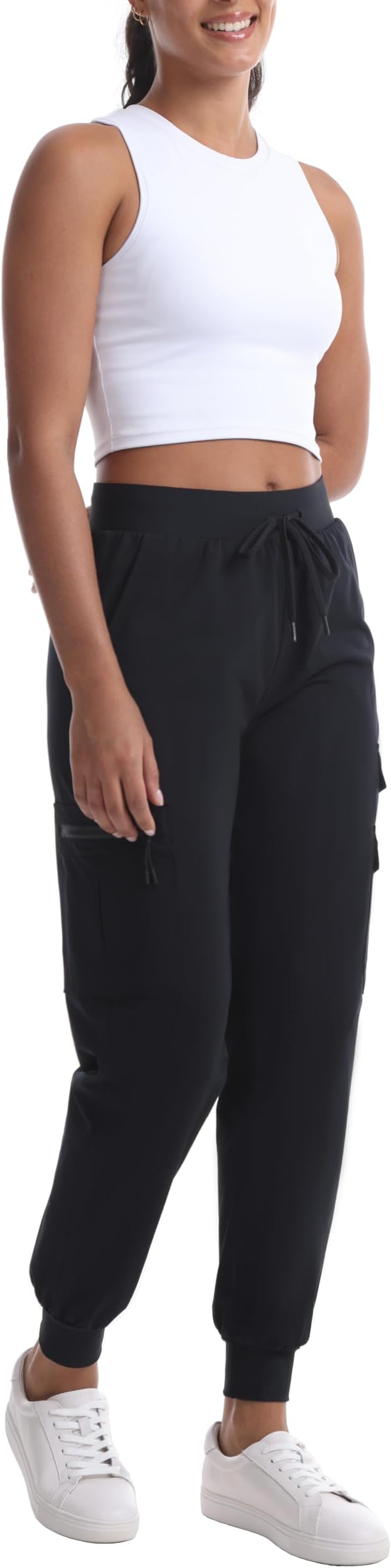 Women's Hiking Pants with Pockets Water Resistant Lightweight Quick Dry Cargo Pants for Travel Outdoor