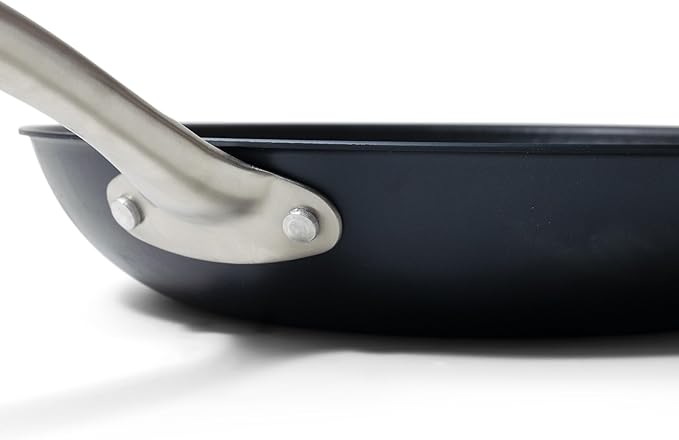 Alva Black Angus 9.5 & 11" Carbon Steel Frying Pan Set, Chef-Grade Hammered Blue Steel Skillet, Naturally Nonstick When Seasoned, PFAS/PFOA Free, Induction Oven, BBQ Safe, Lightweight Premium Cookware