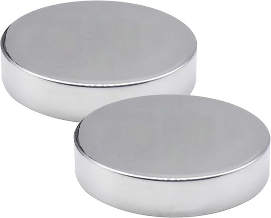 Outset Stainless Steel Round Ice Packs, Set of 2 Travel Ice Packs, 3.75" x 0.75"