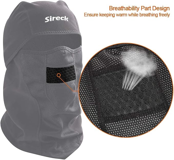 Cold Weather Balaclava Ski Mask, Water Resistant and Windproof Fleece Thermal Face Mask, Cycling Motorcycle Neck Warmer Hood Winter Gear for Men Women