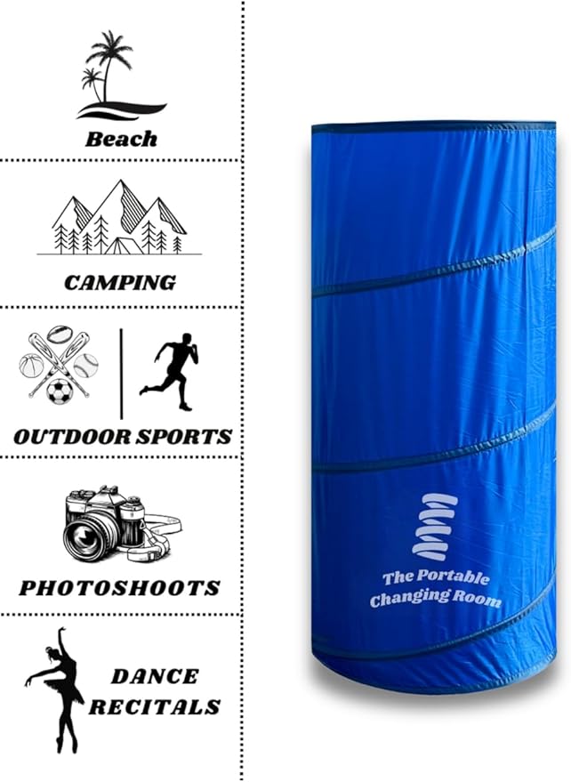 Portable Changing Room, Pop Up Pod - Privacy Tent, Dressing Room Tube or Portable Toilet Stall with Carry Bag for Camping, Beach, or Outdoor by The Portable Changing Room
