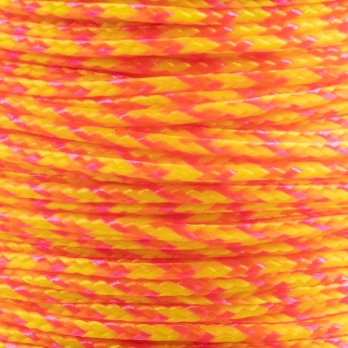 Paracord Planet Micro Paracord – Thin Braided Cord for Crafting, Fishing, and DIY Projects in 125 ft Spools – Starburst
