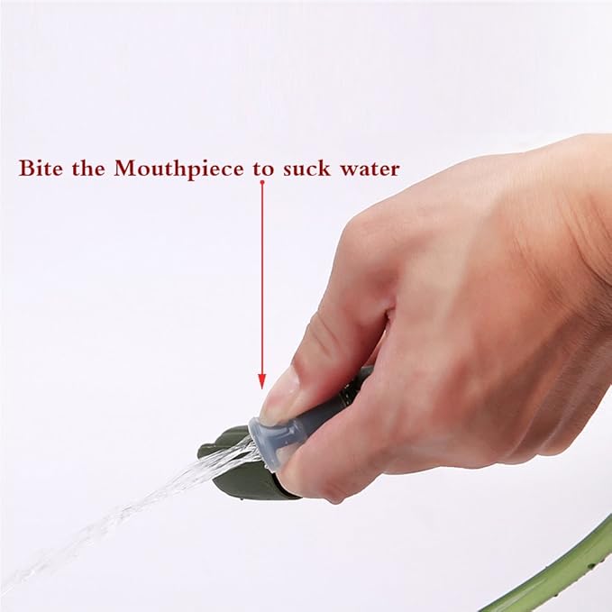 2 Pack Hydration Bladder 2 Liter/70 oz - Water Bladder Pack of 2(1 Piece Blue+1 Piece ArmyGreen) - BPA Free Hydration Pack Replacement