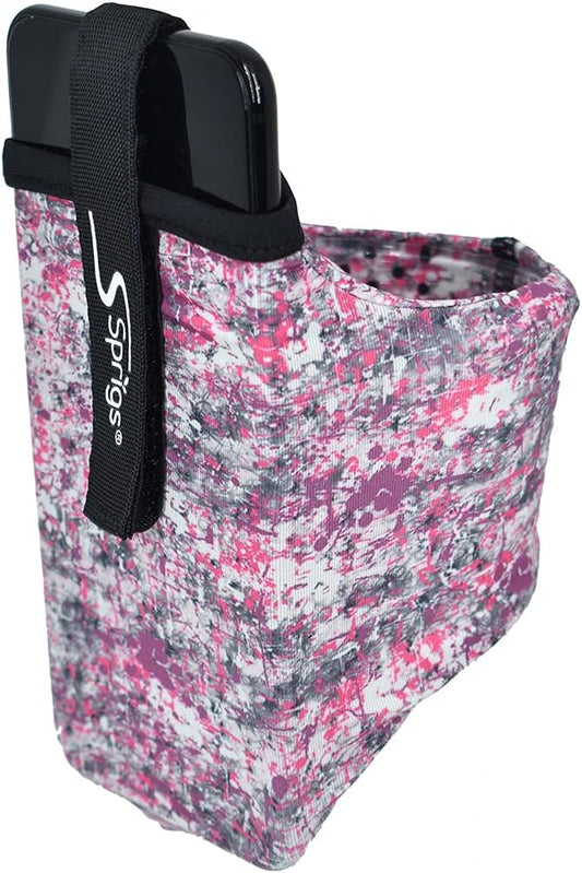 Sprigs Phone Armband Sleeve for iPhone 14, 13, 12, 11, X Galaxy Z, S22, S21, S20 Google Pixel 7, 6, 5. The Lightest & Most Comfortable Running Armband, Stretches to Fit All Phones with Case for Women & Men