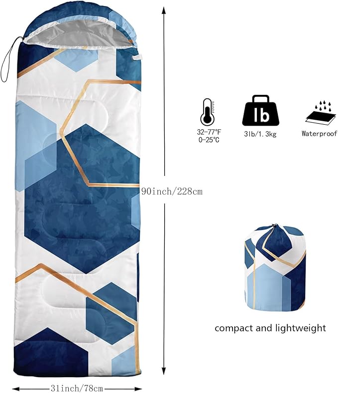 Kids Sleeping Bag for Boys Girls,3D Basketball Print-Lightweight Warm Portable Outdoor Indoor-Waterproof Cold Weather Resistant Sleeping Bag for Camping Hiking