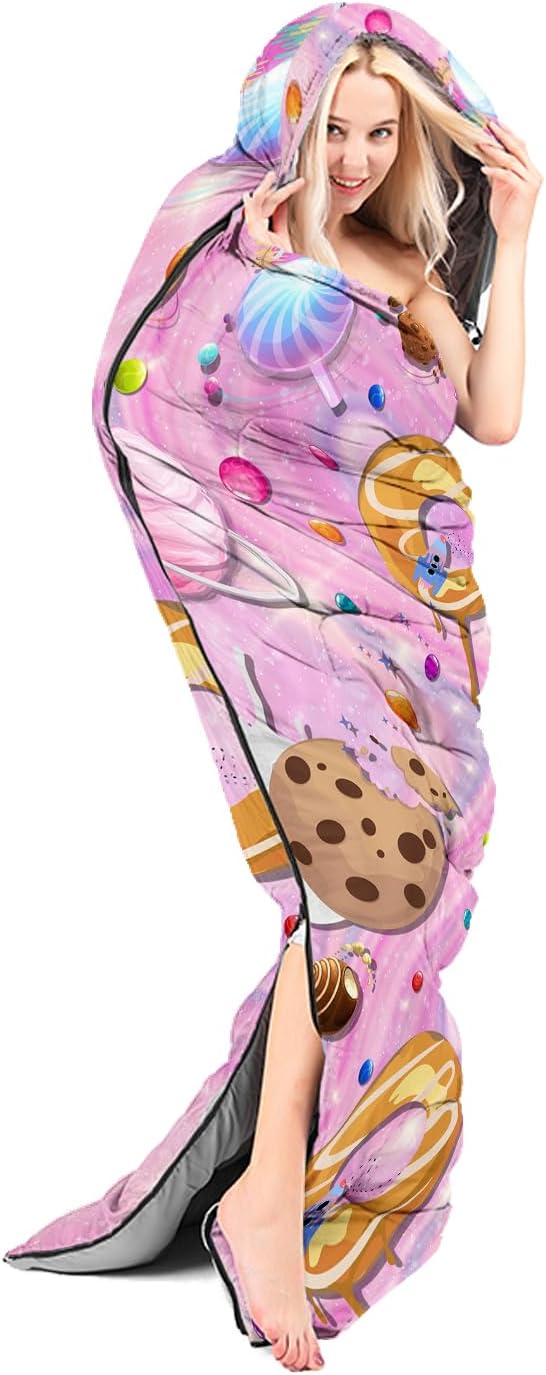 Sleeping Bags for Adults Kids,Backpacking Camping Sleeping Bag for Girls Boys Lightweight Waterproof Cold/Warm Weather Sleeping Bag for All Season