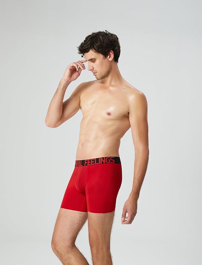 Natural Feelings Mens Underwear Coolzone Boxer Briefs for Men Pack Stretch Performance Quick Dry Sports Underwear