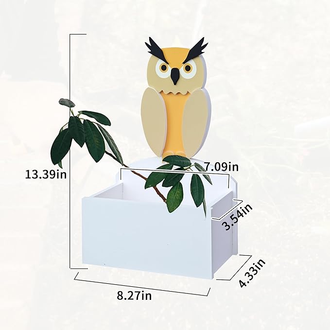 owl Planter, Pet Shape Garden Pots Plant Pots for Indoor/Outdoor Gardens Decoration, Cute, Surprise Gifts/Souvenirs for Pet Lovers
