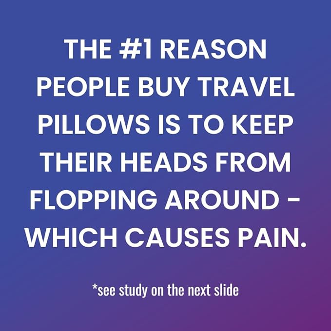 Cabeau Travel Pillow for Long Flights – Evolution X - Memory Foam Neck Support - Comfort On-The-Go for Airplane, Train, and Car (Amethyst)