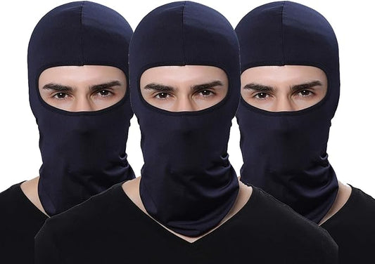 Pack of 3 Ski Mask Bandana Face Hat for Outdoor Airsoft Motorcycle Hood Helmet Balaclavas Headwear