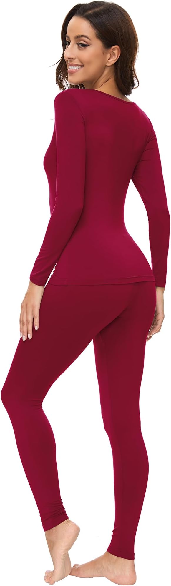 WiWi Soft Viscose from Bamboo Underwear for Women Thermal Long Johns Sets Super Warm Base Layer Top Pants Pajamas Set S-3X