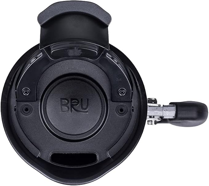 BaseCamp Coffee Press - Double Wall Insulated Stainless Steel - Bru-Stop Technology, No Grounds in Coffee, No Spill Lid (Red Rock, 48 fl.oz)