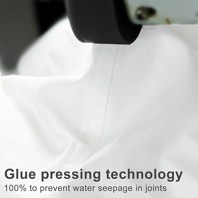 LOVE STORY Waterproof 8'x10' Rectangle White Sun Shade Sail Cannoy UV Resistant for Outdoor Patio Garden Backyard (We Make Custom Size)